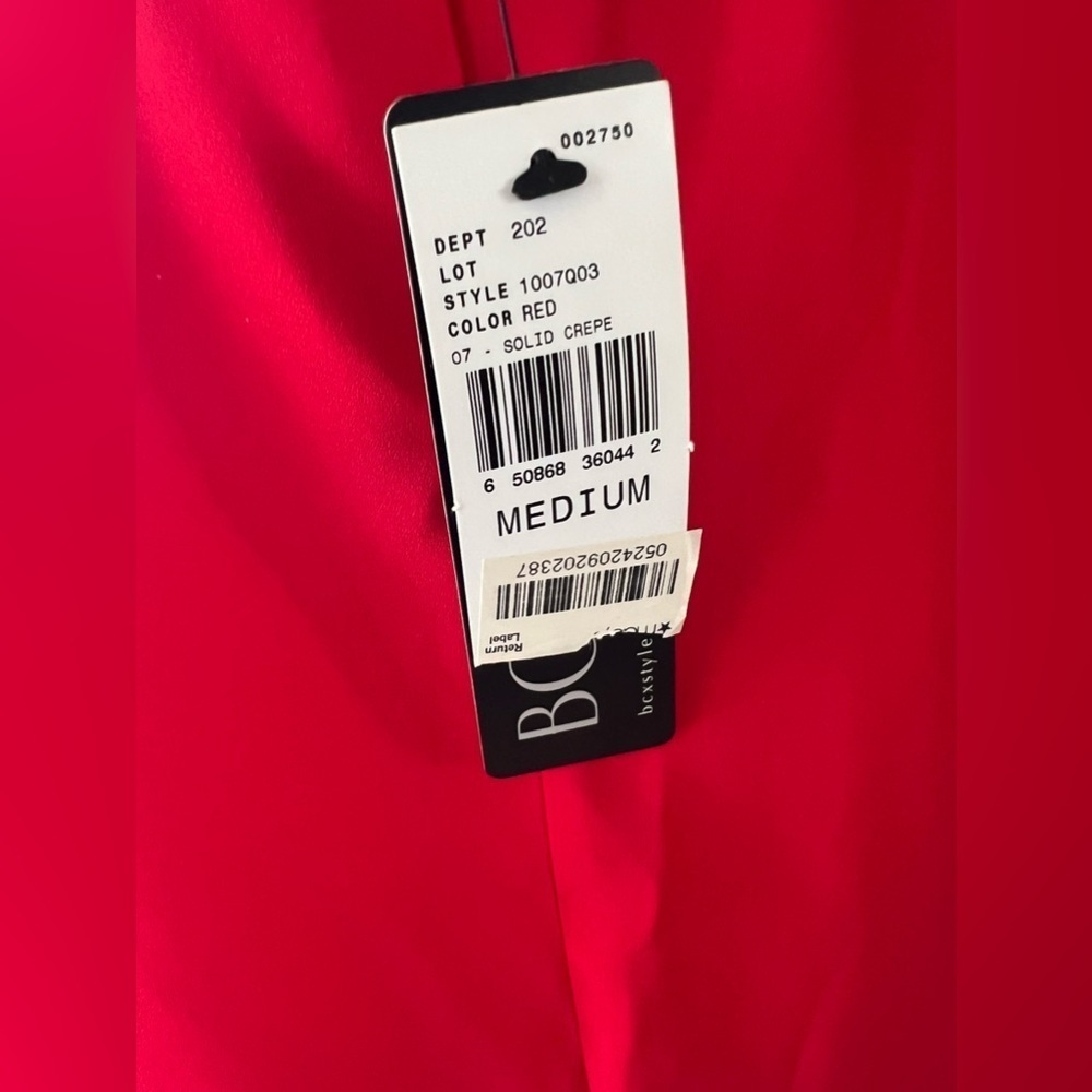 BCX ladies sleeveless button-down top, NWT size medium red - Picture 7 of 11